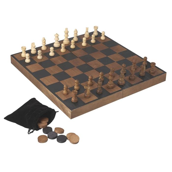 Parlane Mango Wood Chess Set 40x20x7cm 1