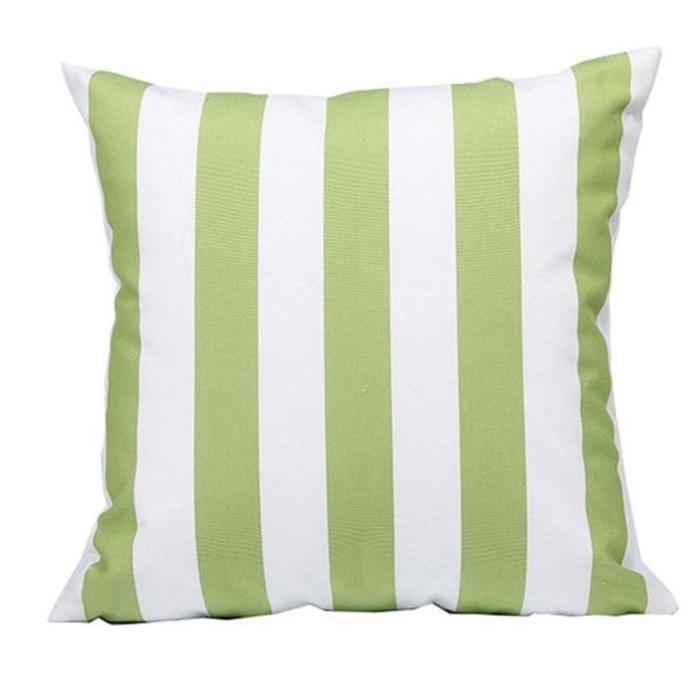 Bramblecrest Grass Stripe Square Scatter Cushion 1