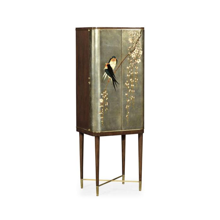 Jonathan Charles Drinks Cabinet with Hand Painted Birds 1