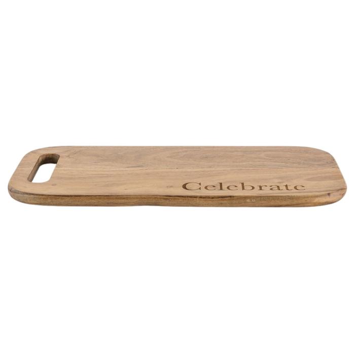 Celebrate Wooden Chopping Board with Handle 1