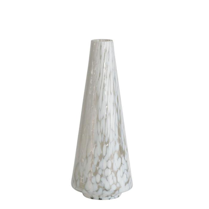 Brooklyn White Glass Vase Small 1
