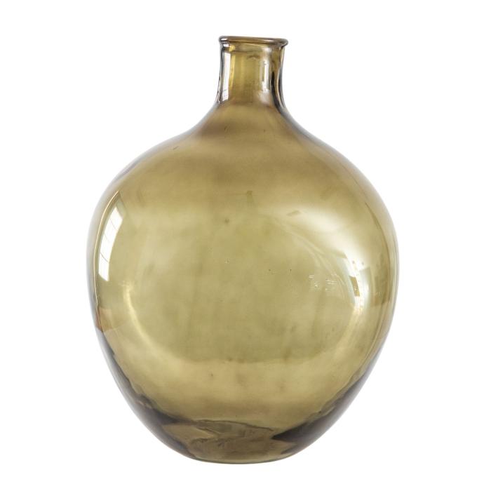 Kamari Green Glass Bottle Vase Large 1