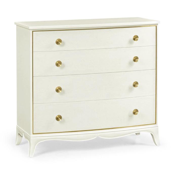 Jonathan Charles Chest of Four Drawers Crackle Ceramic Lacquer 9