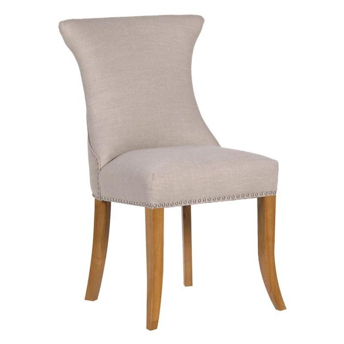 Dundee Ivory Studded Dining Chair 1
