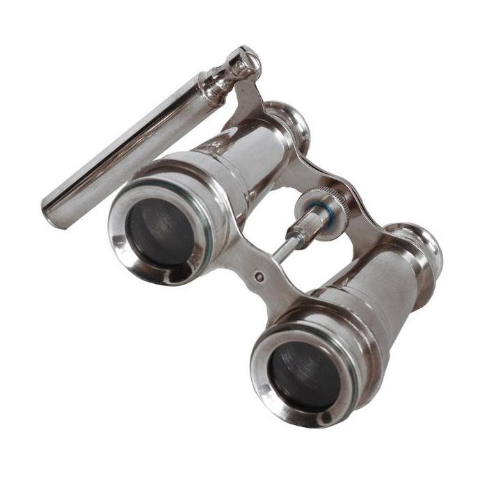 Authentic Models Large Opera Binoculars in Silver 1