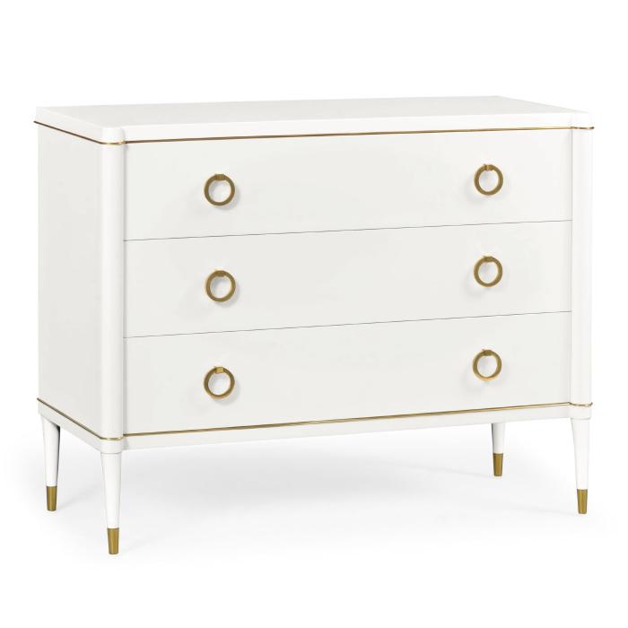 Jonathan Charles Large Chest of Drawers Painted Ivory 9