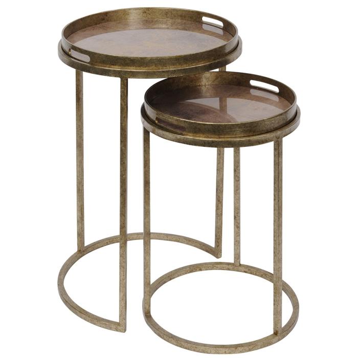 Libra Nesting Side Tables Vienna with Atlas Pattern 1