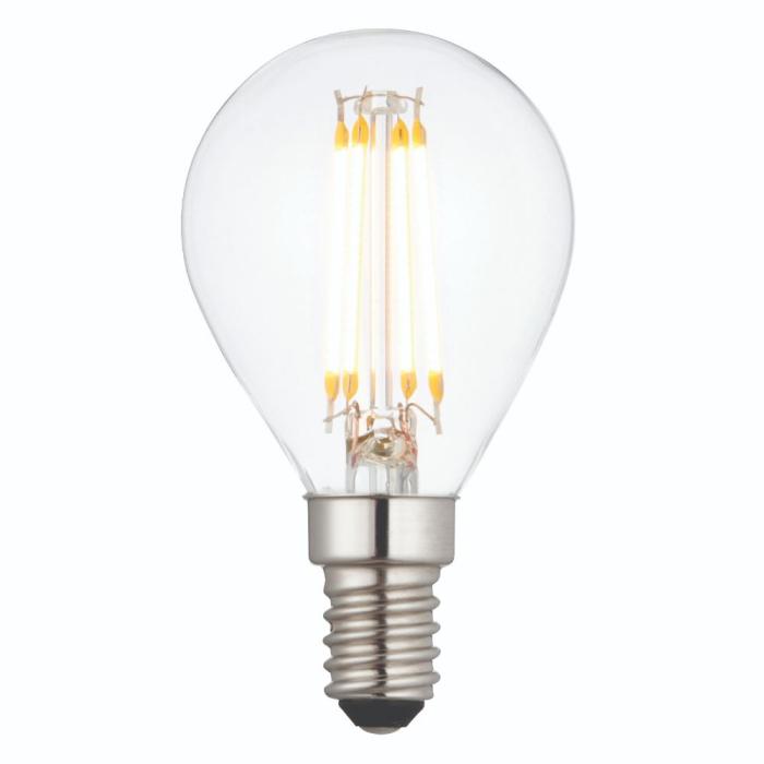 E14 LED Filament Golf Bulb Clear 1