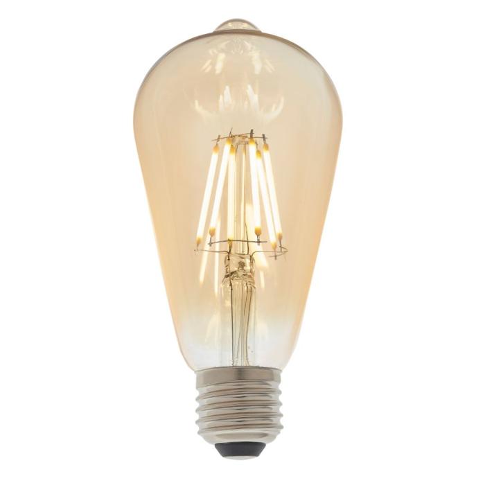 E27 LED Filament Pear Bulb Amber 1