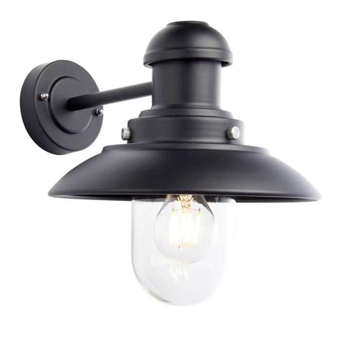 Falmouth Small Outdoor Wall Light Black 1