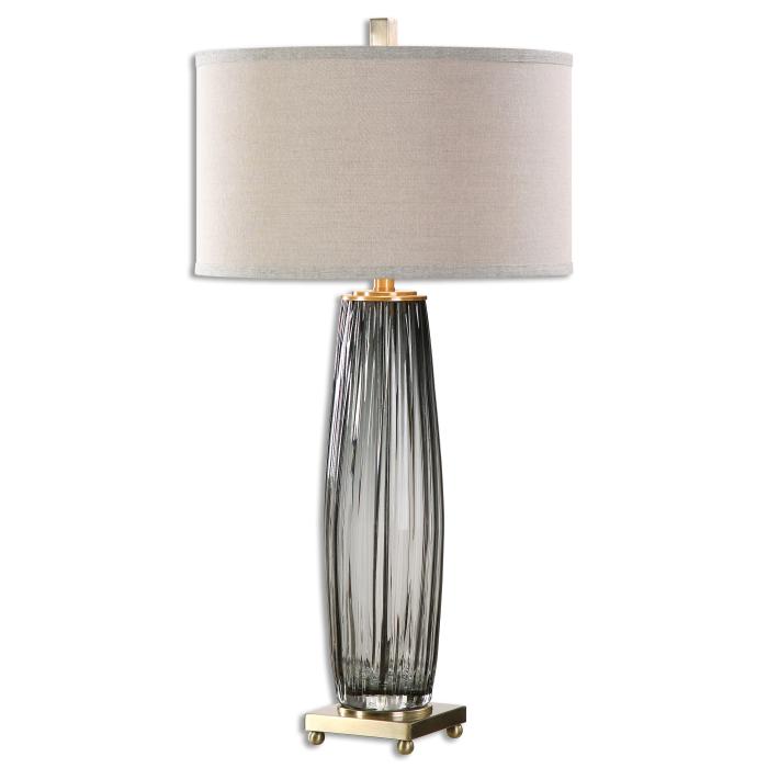 Uttermost  Vilminore Gray Glass Table Lamp 1