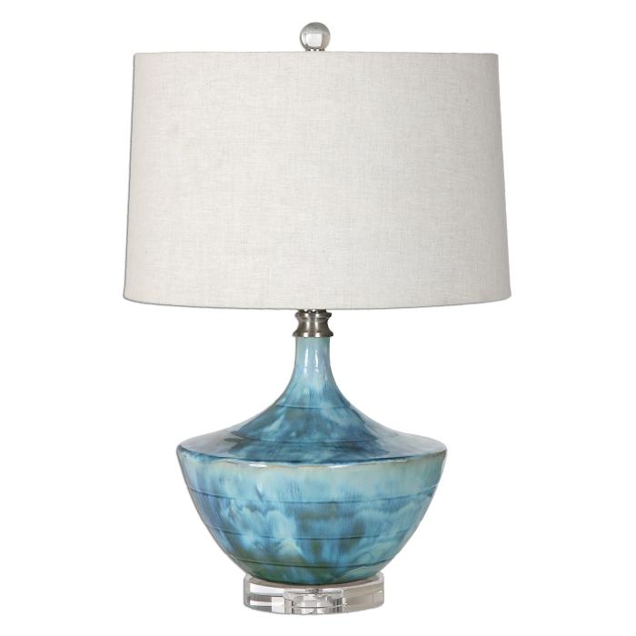 Uttermost  Chasida Blue Ceramic Lamp 1