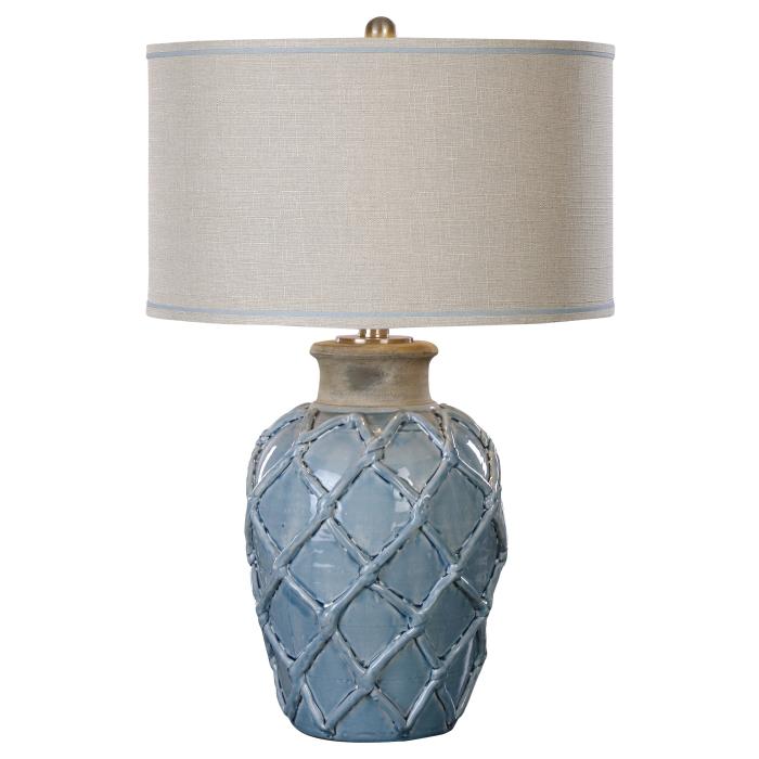 Uttermost  Parterre Pale Blue Table Lamp 1