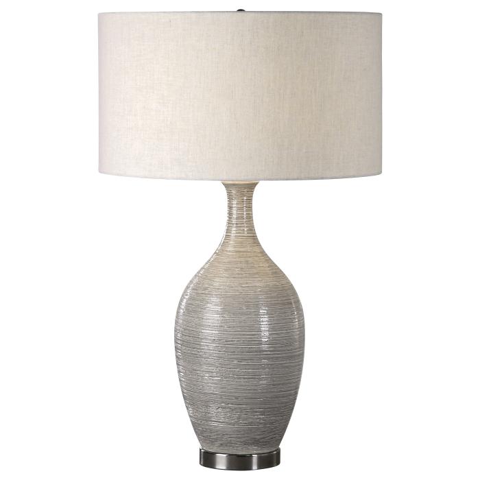 Uttermost  Dinah Gray Textured Table Lamp 1