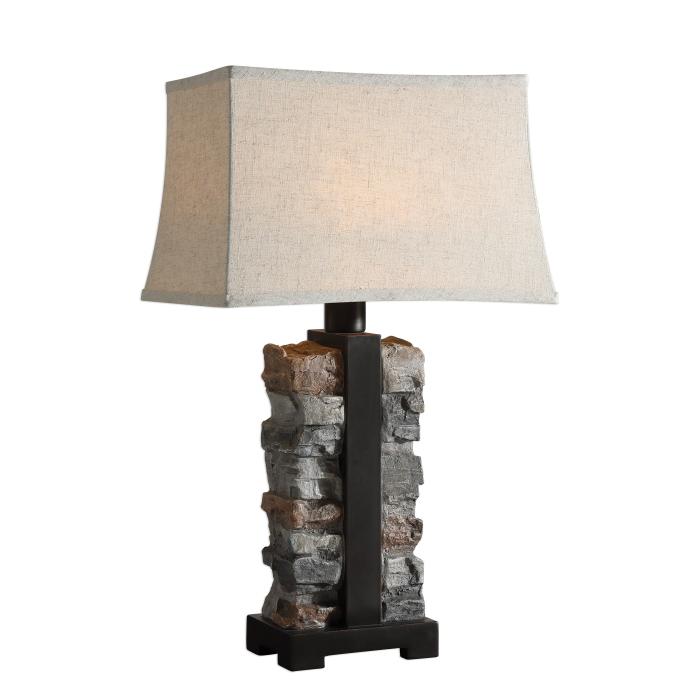 Uttermost  Kodiak Stacked Stone Lamp 1