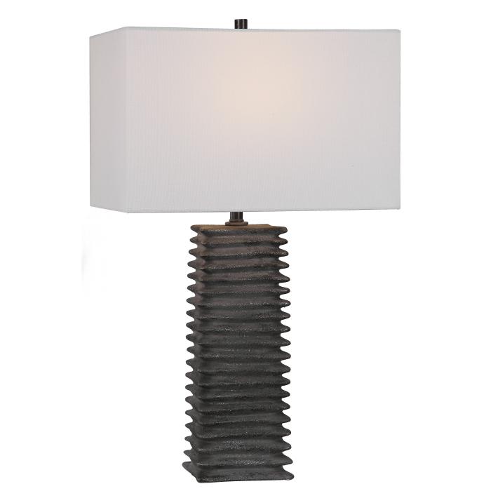 Uttermost  Sanderson Metallic Charcoal Table Lamp 1