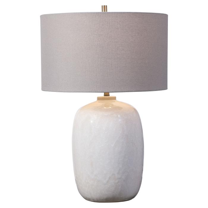 Uttermost  Winterscape White Glaze Table Lamp 1