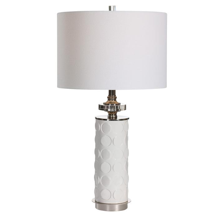 Uttermost  Calia White Table Lamp 1