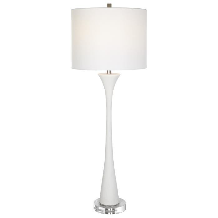 Uttermost  Fountain White Marble Buffet Lamp 1