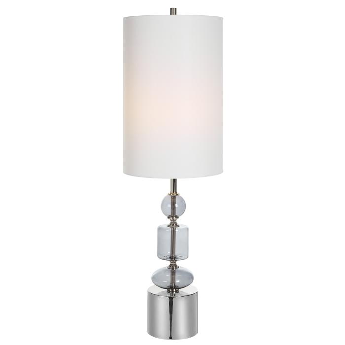 Uttermost  Stratus Gray Glass Buffet Lamp 1