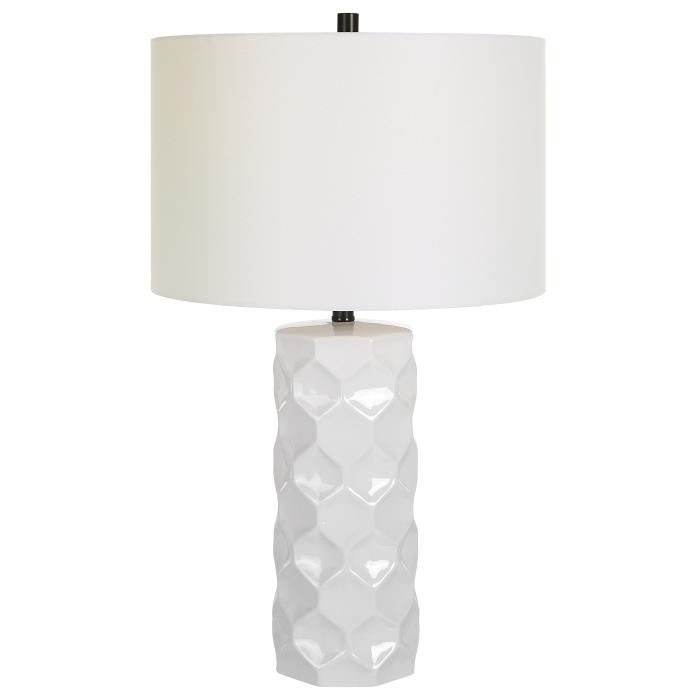 Uttermost  Honeycomb White Table Lamp 1