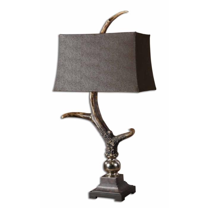 Uttermost  Stag Horn Dark Shade Table Lamp 1