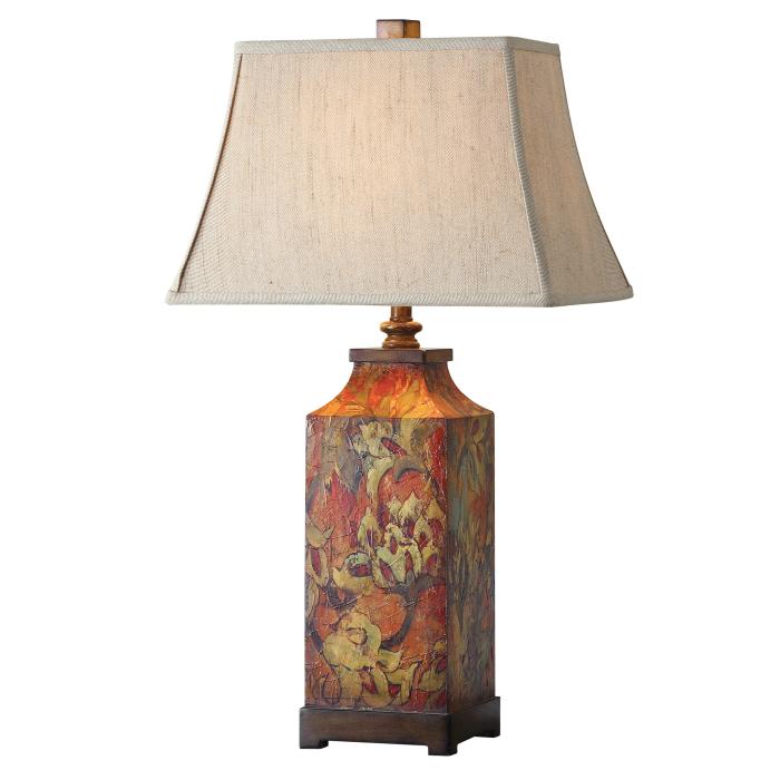 Uttermost  Colorful Flowers Table Lamp 1
