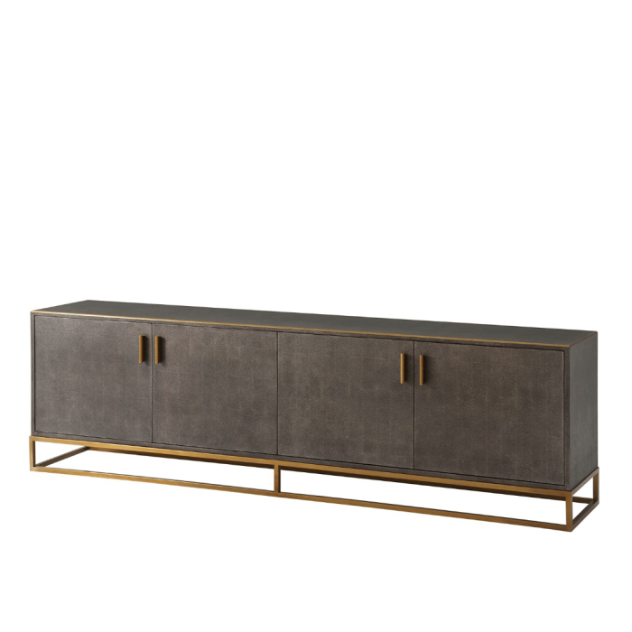 TA Studio Large Media Console Fisher in Tempest 1