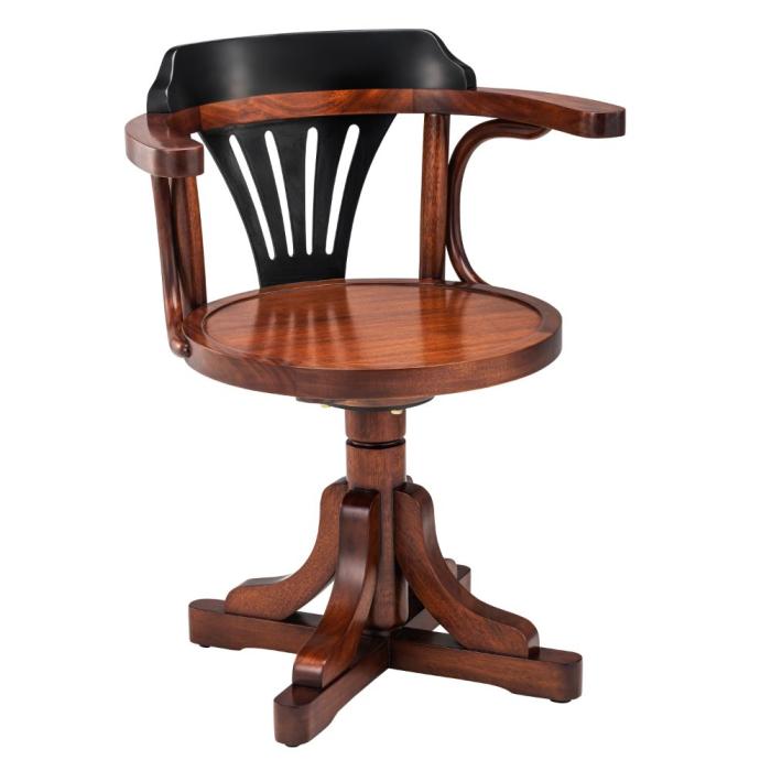 Authentic Models Purser's Chair, Black & Honey 1