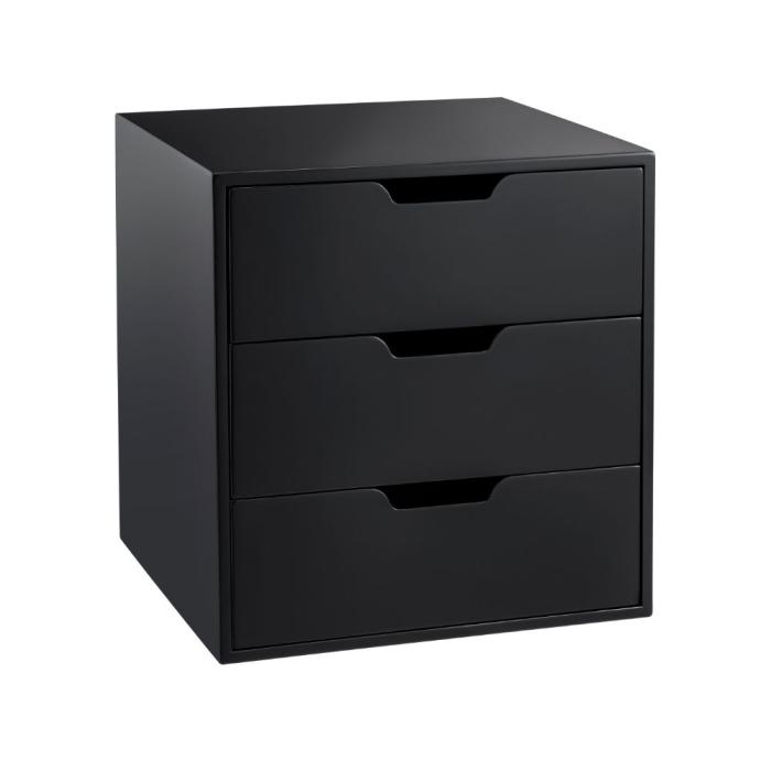 Authentic Models Insert 4 Open Drawers in Black 1