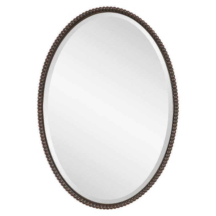 Uttermost  Sherise Bronze Oval Mirror 1