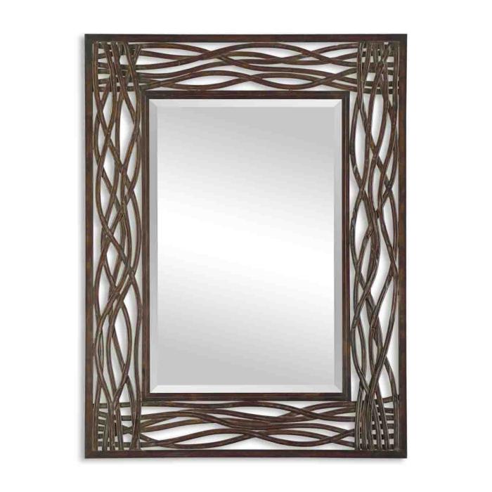 Uttermost  Dorigrass Brown Metal Mirror 1