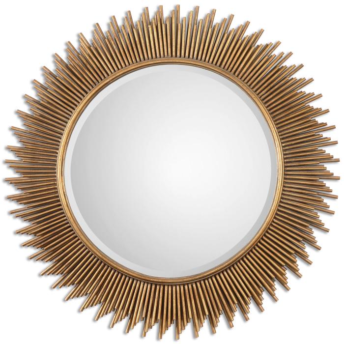 Uttermost  Marlo Round Gold Mirror 1