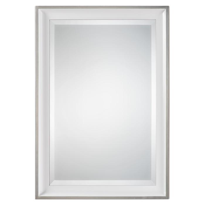 Uttermost  Lahvahn White Silver Mirror 1