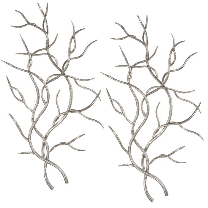 Uttermost  Silver Branches Wall Art S/2 1