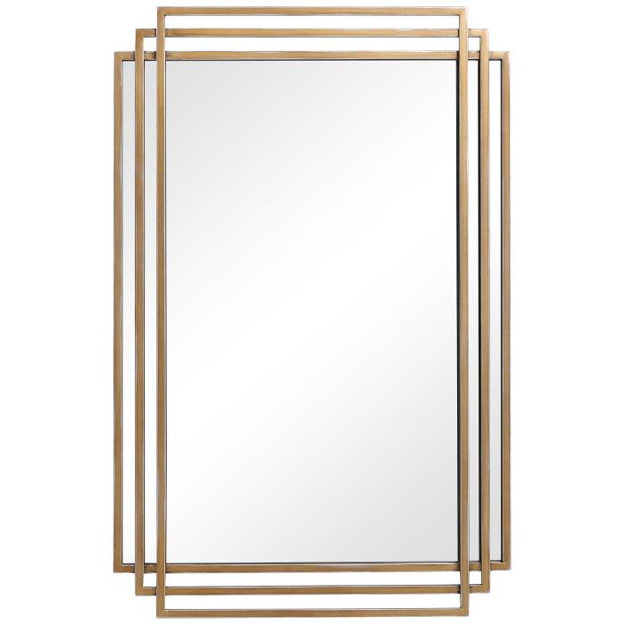 Uttermost  Amherst Brushed Gold Mirror 1