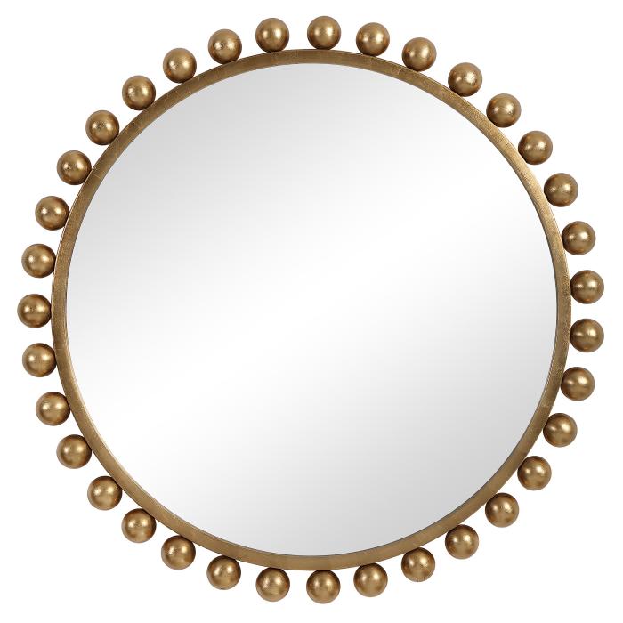 Uttermost  Cyra Gold Round Mirror 1