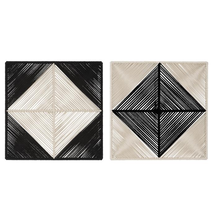 Uttermost  Seeing Double Rope Wall Squares, S/2 1