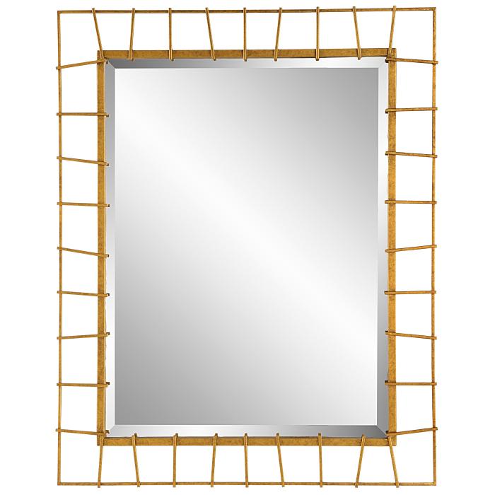 Uttermost  Townsend Antiqued Gold Mirror 1