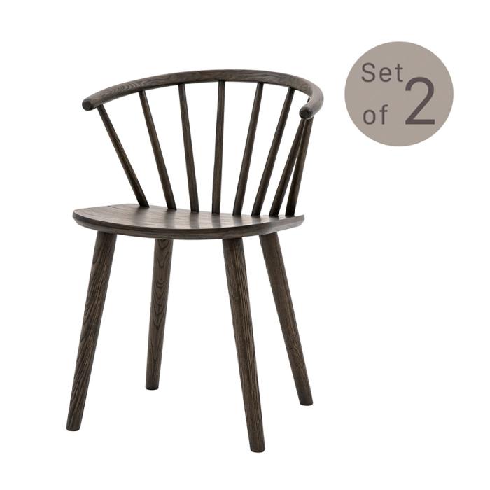 Pavilion Chic Nordia Dining Chair Mocha Set of 2 1