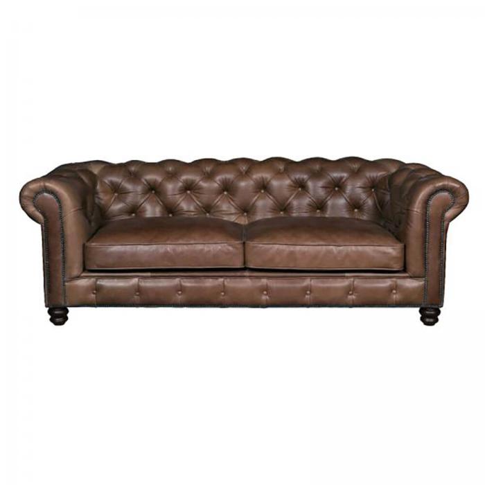 Vintage Sofa Company Gotti 2 Seater Leather Club Sofa 1