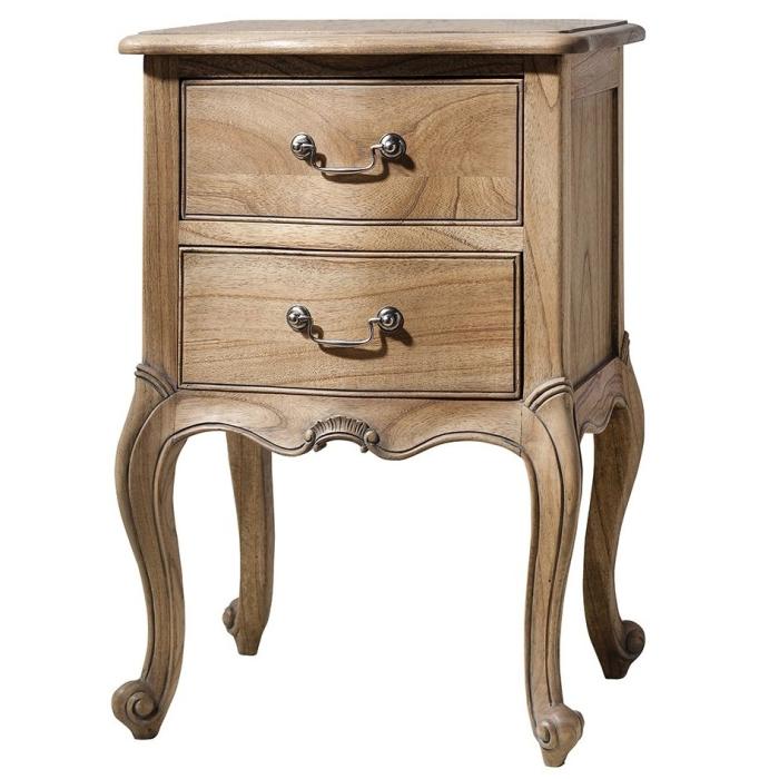 Pavilion Chic Bamako Bedside Table in Weathered Wood 1