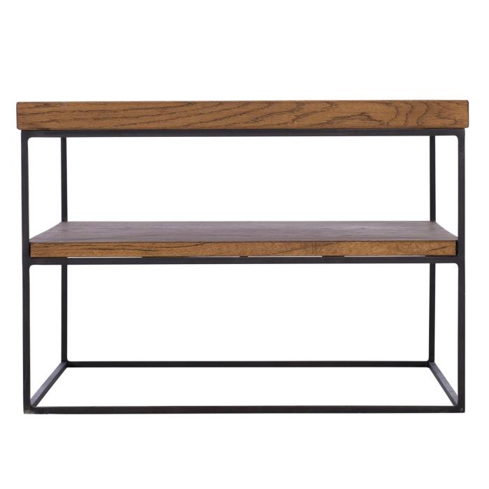 Soho Industrial Oak Side Table 1