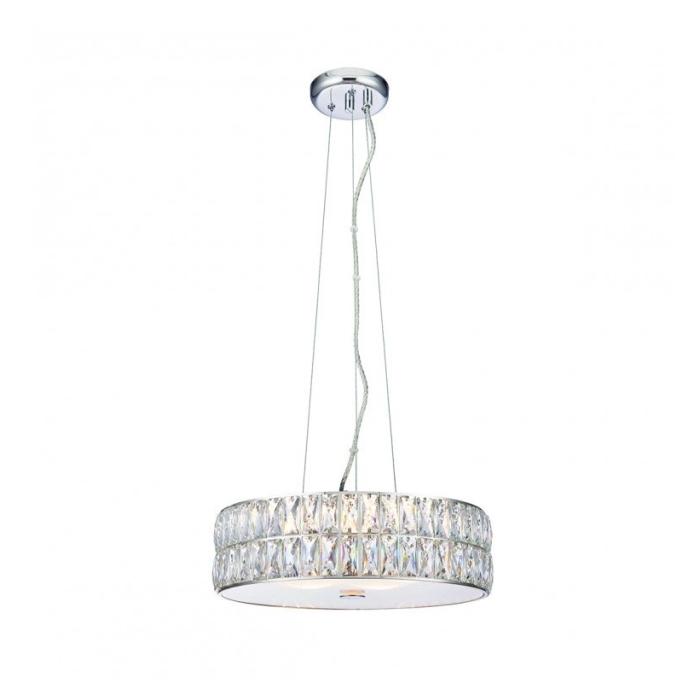 Pavilion Chic Round Pendant Light Appollo in Crystal Glass 1