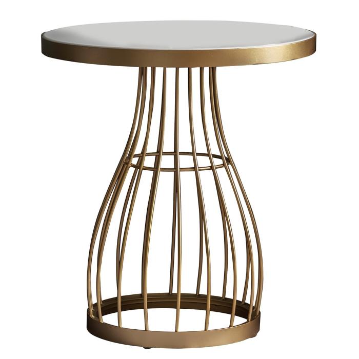 Pavilion Chic Side Table Accra in Champagne 1