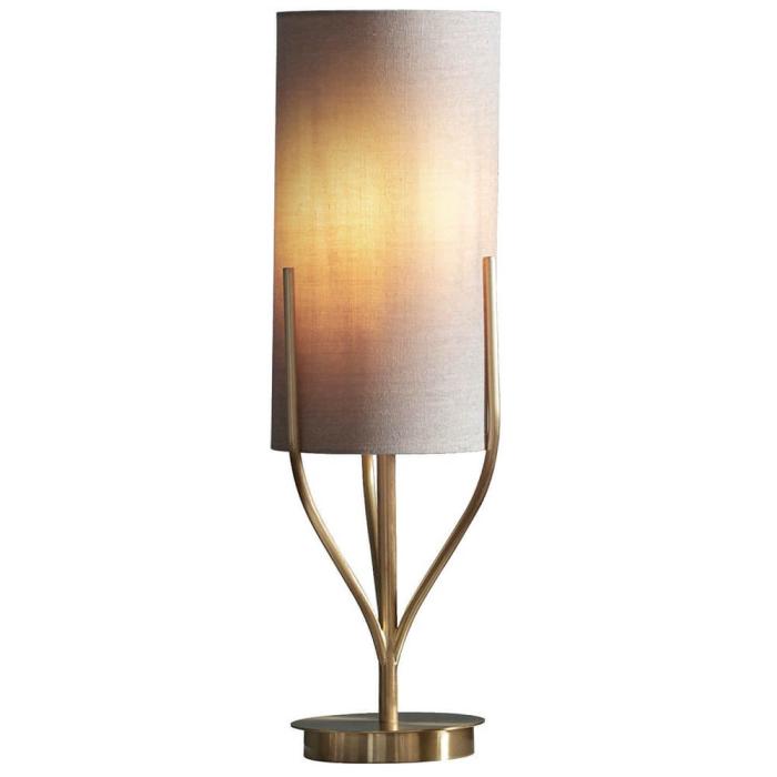 Dinlasa Table Lamp with Fabric Shade - Gold 1
