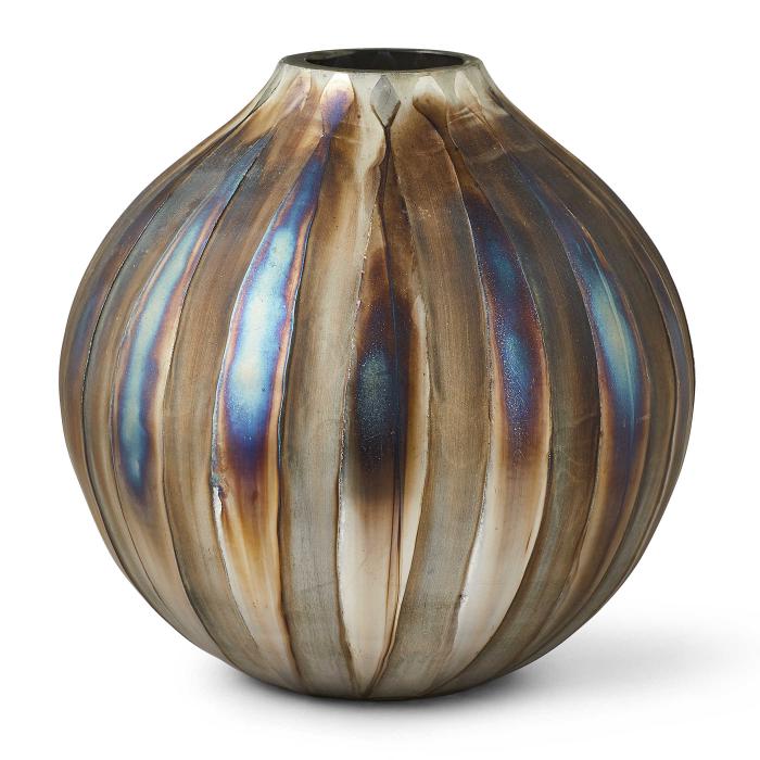 Black Label Ripple Vase - Bronze Small 1