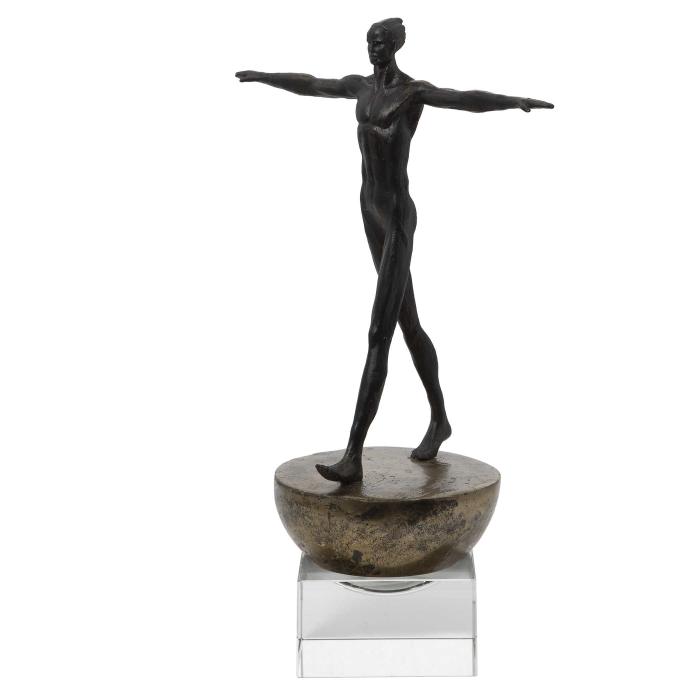 Black Label Man Finding Balance Sculpture 1