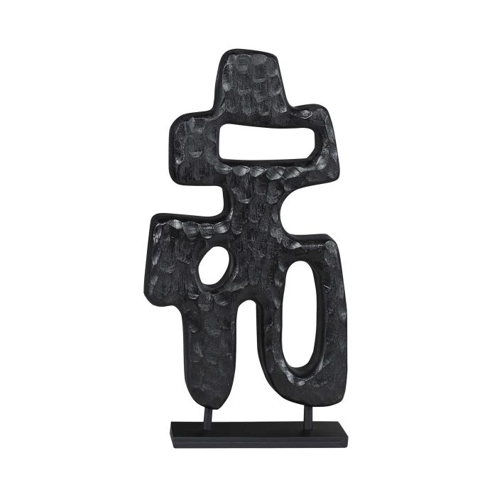 Black Label Chiseled Silhouette Sculpture - Small 1