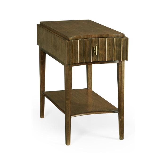 Jonathan Charles End Table with Drawer Reeded 1